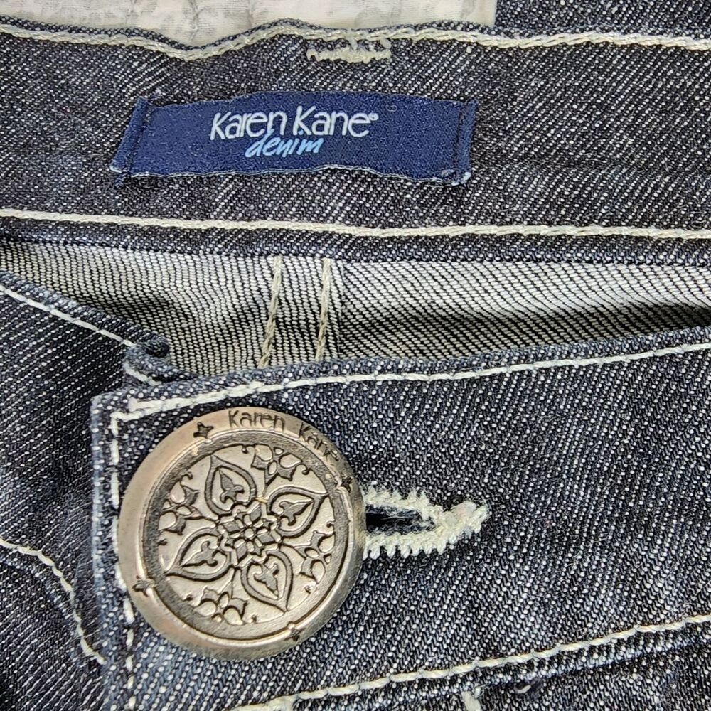 Karen Kane Dark Wash Straight Leg Denim Jeans Size 29 - Picture 3 of 7